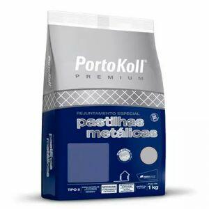 Rejunte Portokoll Premium Especial para Pastilhas Metálicas 1 kg (Silver)