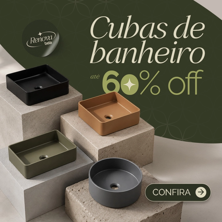 Descontos de até 60% Banner Descontos de até 60%