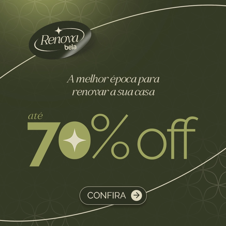 Descontos de até 70% Banner Descontos de até 70%