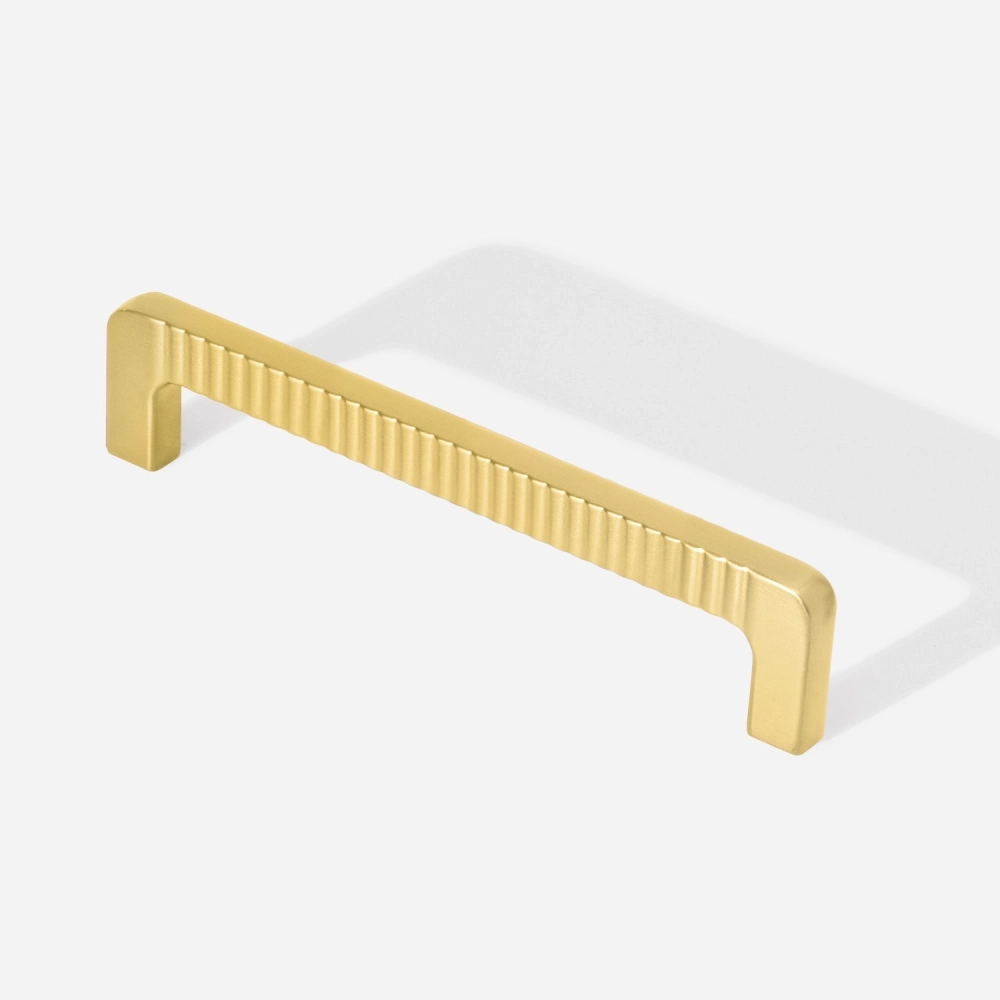 Puxador para Móvel Alça Sobrepor 128 mm Zamac (Petra Dourado Fosco
