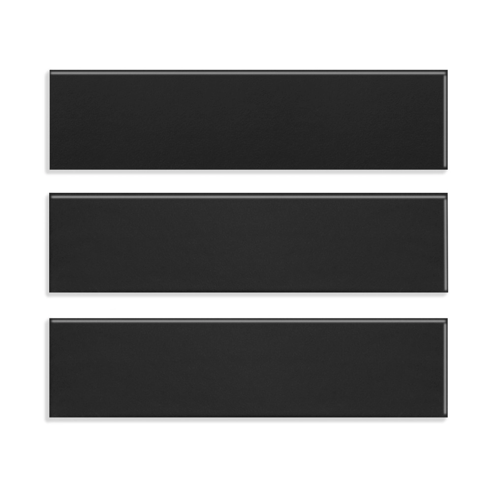Pastilhas Cerâmicas Colors 6x24 (Black Mate) | Bela Metais