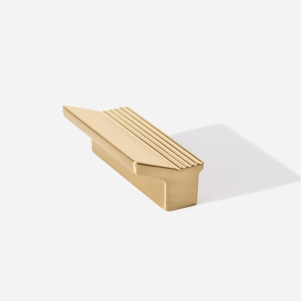 Puxador para Móvel Alça Sobrepor 32 mm Zamac (Troia Dourado Fosco