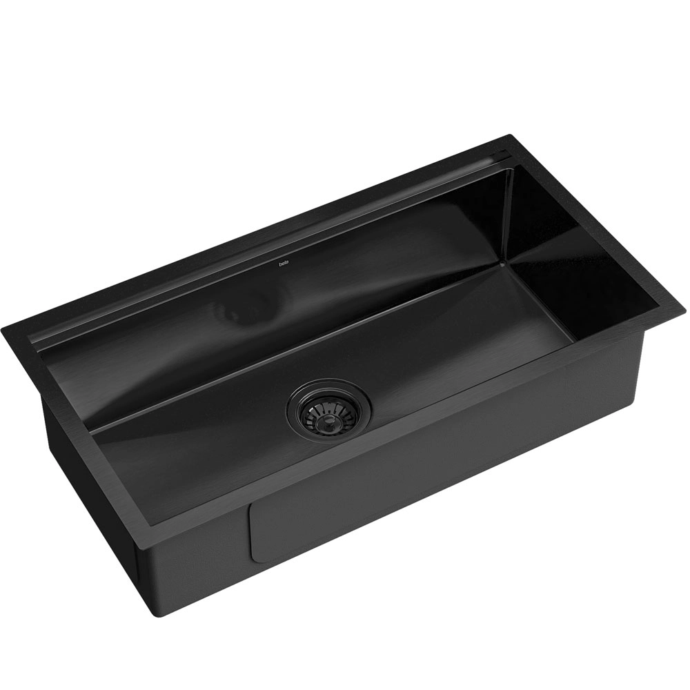 Cuba Workstation de Cozinha Inox 78x41 cm (Osaka Preta Fosca