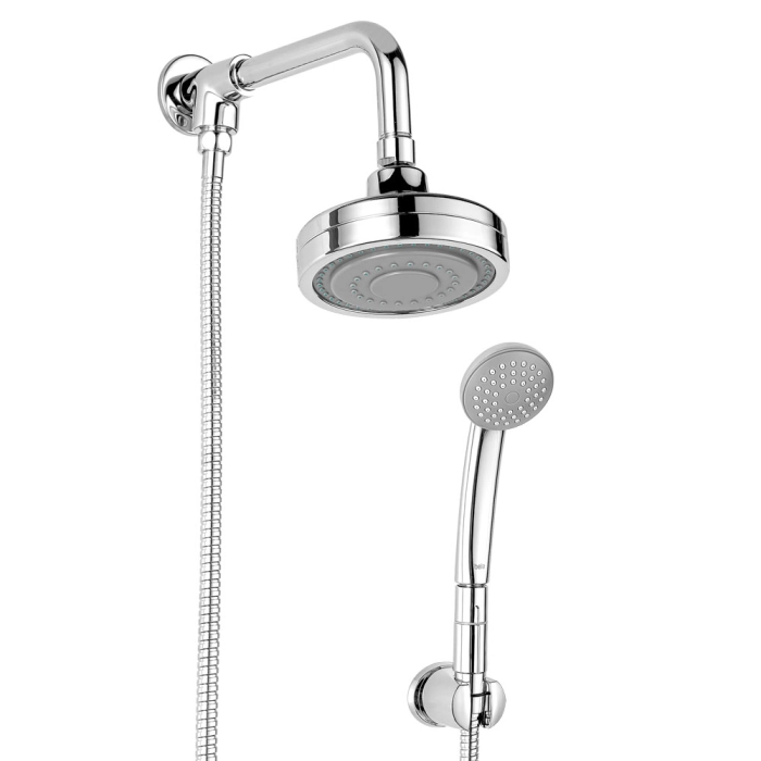 DPGT-DTR-0103 Ducha Auto Limpante Redonda 12 cm de Parede com Desviador (Gutta Cromada)