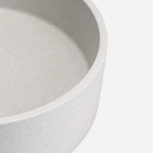 Produto Cuba de Banheiro Concreto Apoio Redonda 39 cm (Oso Granilite Polar)