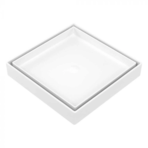 Ralo Oculto Invis&iacute;vel com Encaixe Universal (Branco)