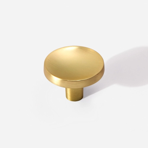 Puxador para Móvel Ponto Zamac (Cartago Dourado Fosco) Produto Puxador para Móvel Ponto Zamac (Cartago Dourado Fosco)