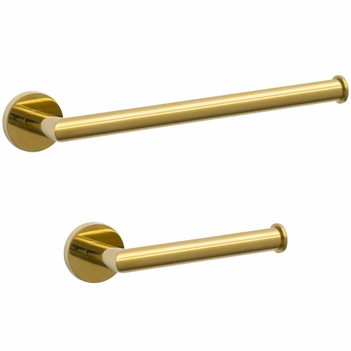 Kit de Acess&oacute;rios para Lavabo Top Inox (Monet Dourado)