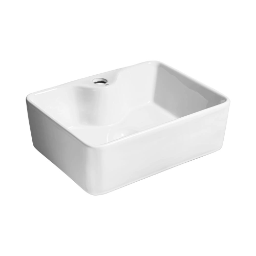 Cuba de Banheiro Lou&ccedil;a Apoio Retangular 40 cm (Sintra Branca)