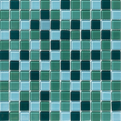 Pastilhas de Vidro Cristal Miscel&acirc;nea (Verde)