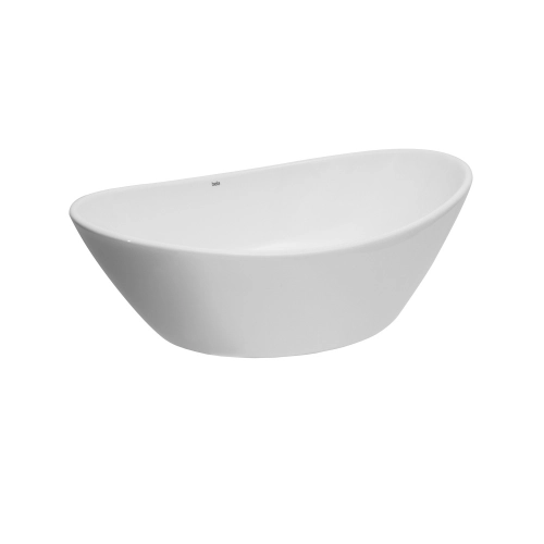 Cuba de Banheiro Lou&ccedil;a Apoio Oval 45 cm (Verona Branca)