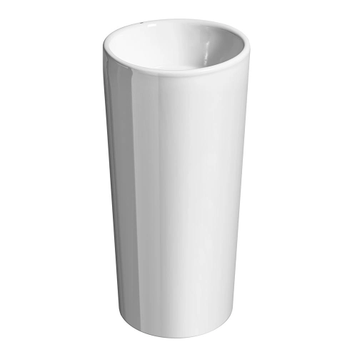 Cuba de Banheiro Lou&ccedil;a Piso Redonda 40 cm (Ravenna Branca)