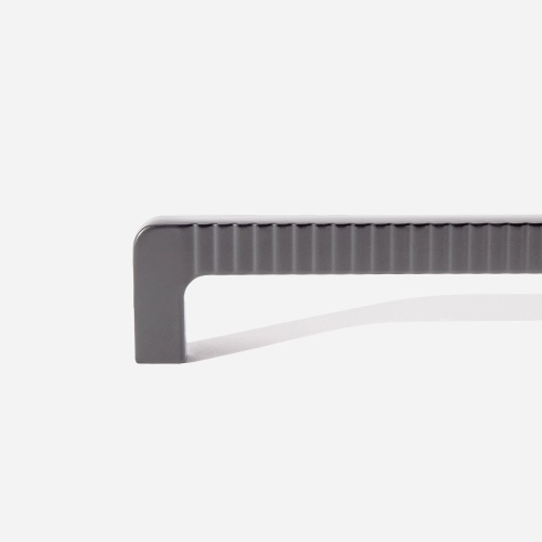 Puxador para Móvel Alça Sobrepor 192 mm Zamac (Petra Grafite Fosco) Produto Puxador para Móvel Alça Sobrepor 192 mm Zamac (Petra Grafite Fosco)