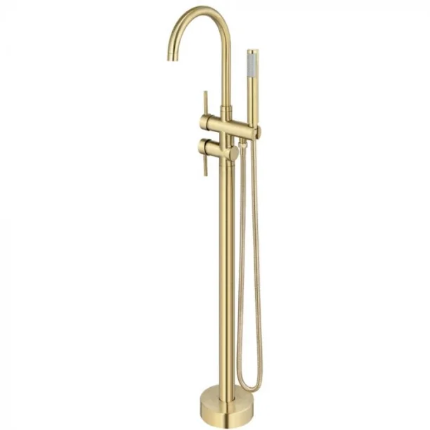 Torneira Monocomando de Piso para Banheira (Maule Dourada Fosca) - Outlet Produto Torneira Monocomando de Piso para Banheira (Maule Dourada Fosca) - Outlet