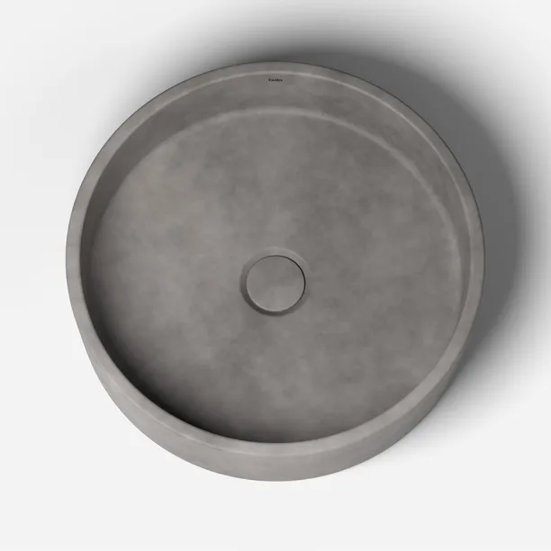 Cuba de Banheiro Concreto Apoio Redonda 39 cm (Oso Cemento) Produto Cuba de Banheiro Concreto Apoio Redonda 39 cm (Oso Cemento)
