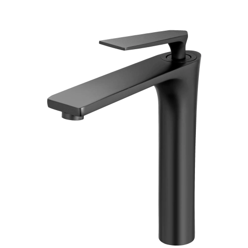 Torneira Monocomando Alta para Banheiro (Michigan Preta Fosca)