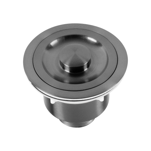 V&aacute;lvula Inox para Cozinha 4 1/2" Tampa e Cesto (Preta Fosca)