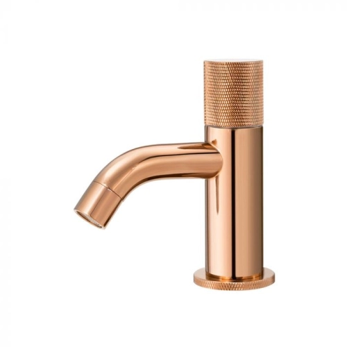 Torneira Baixa de &Aacute;gua Fria para Banheiro (Murat Ros&eacute; Gold)