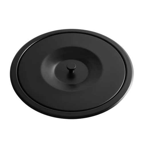 Lixeira Embutida de Cozinha Inox Redonda 5 Litros (Preta Fosca) - Outlet