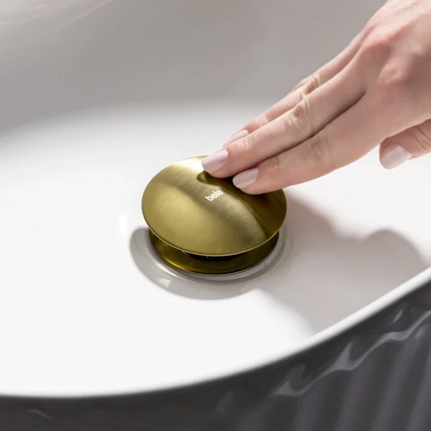 Produto Válvula Click de Inox para Cubas (Dourada Fosca)