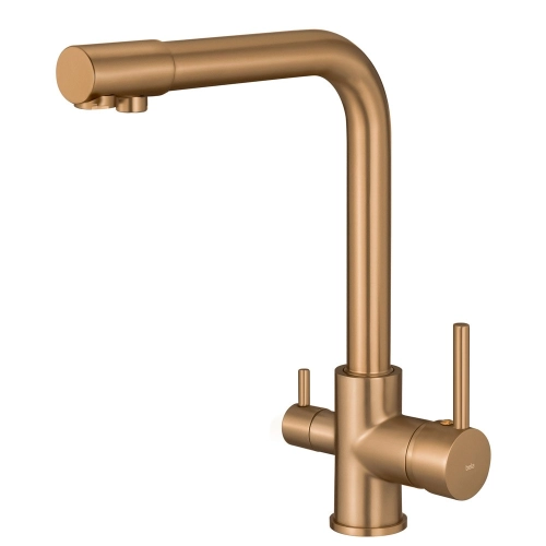 Torneira Monocomando Girat&oacute;ria de Filtro (Ubatuba Ros&eacute; Gold Fosca)