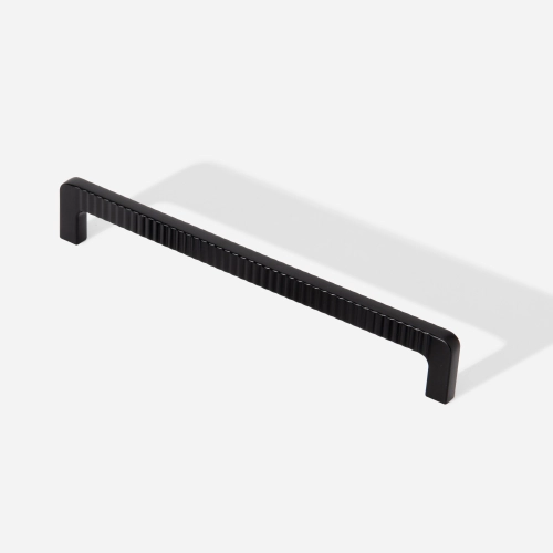 Puxador para Móvel Alça Sobrepor 192 mm Zamac (Petra Preto Fosco) Produto Puxador para Móvel Alça Sobrepor 192 mm Zamac (Petra Preto Fosco)