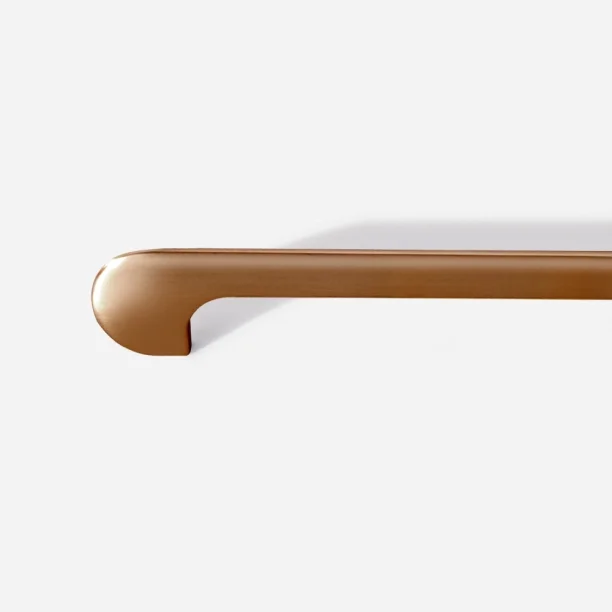Puxador para Móvel Alça Sobrepor 160 mm Zamac (Pompeia Rosé Gold Fosco) Produto Puxador para Móvel Alça Sobrepor 160 mm Zamac (Pompeia Rosé Gold Fosco)