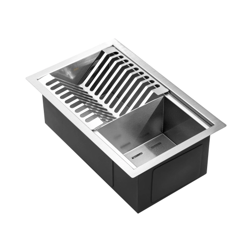 Escorredor Embutido Calha Molhada Inox 26x41 cm (Escovado)