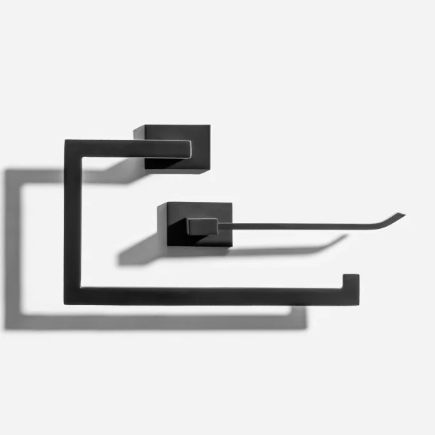 Kit de Acessórios para Lavabo Top (Mondrian Preto Fosco) Produto Kit de Acessórios para Lavabo Top (Mondrian Preto Fosco)