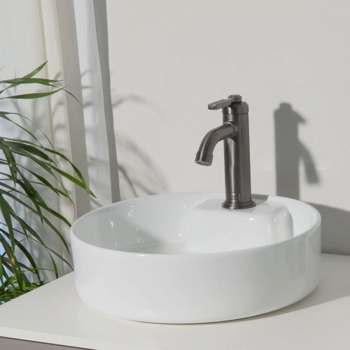 Torneira Monocomando Retrô Baixa para Banheiro (Morin Grafite Fosca) - Outlet Produto Torneira Monocomando Retrô Baixa para Banheiro (Morin Grafite Fosca) - Outlet