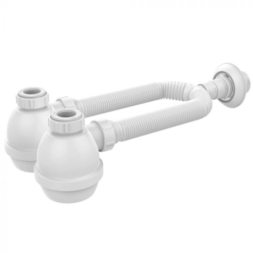 Sif&atilde;o Extens&iacute;vel Universal com Copo Duplo (Blukit Branco)