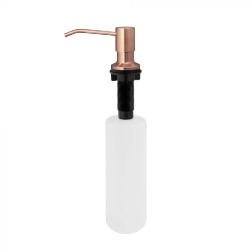 Dosador para Detergente Embutido Inox 500 ml (Basic Ros&eacute; Gold Fosco)
