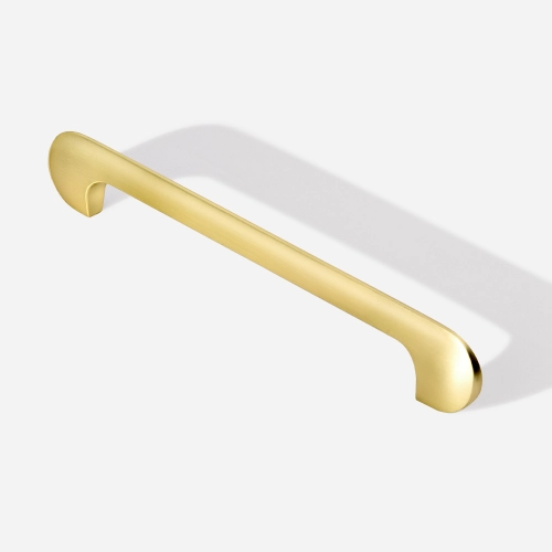 Puxador para Móvel Alça Sobrepor 160 mm Zamac (Pompeia Ouro Fosco) Produto Puxador para Móvel Alça Sobrepor 160 mm Zamac (Pompeia Ouro Fosco)