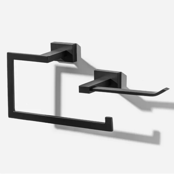 Kit de Acessórios para Lavabo Top (Mondrian Preto Fosco) Produto Kit de Acessórios para Lavabo Top (Mondrian Preto Fosco)
