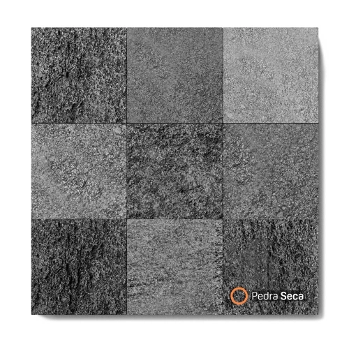 Pedra Hitam Lisa 10x10 cm - m² Produto Pedra Hitam Lisa 10x10 cm - m²
