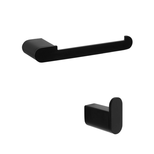 Kit de Acess&oacute;rios para Lavabo Inox (Picasso Preto Fosco)