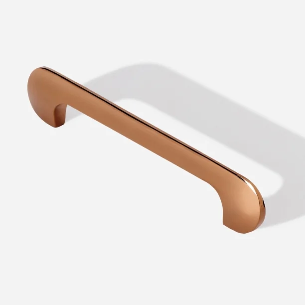 Produto Puxador para Móvel Alça Sobrepor 128 mm Zamac (Pompeia Rosé Gold)