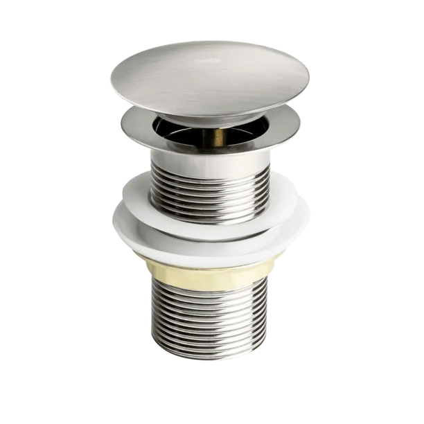Válvula Click de Inox para Cubas (Escovada) - Outlet Produto Válvula Click de Inox para Cubas (Escovada) - Outlet