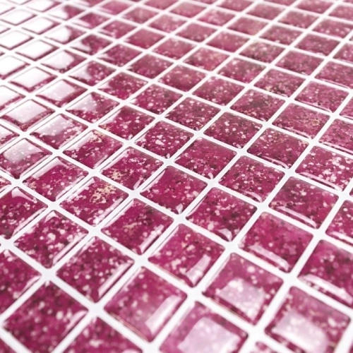 Produto Pastilhas Adesivas Resinadas Quadrada (Glitter Pink)