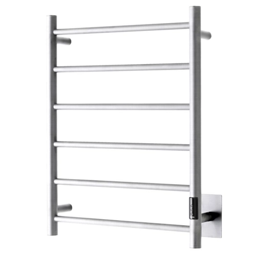 Toalheiro T&eacute;rmico 6 Barras Redondo (Foster Escovado)