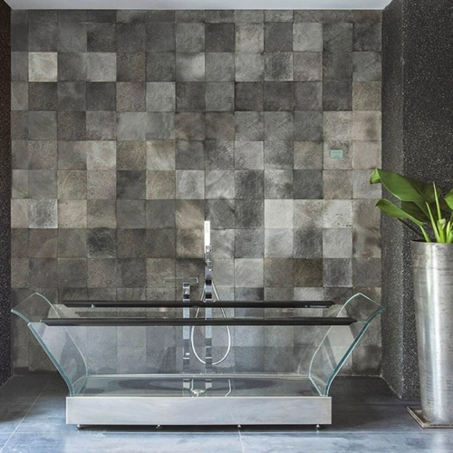 Pedra Hitam Lisa 20x20 cm - m² Produto Pedra Hitam Lisa 20x20 cm - m²