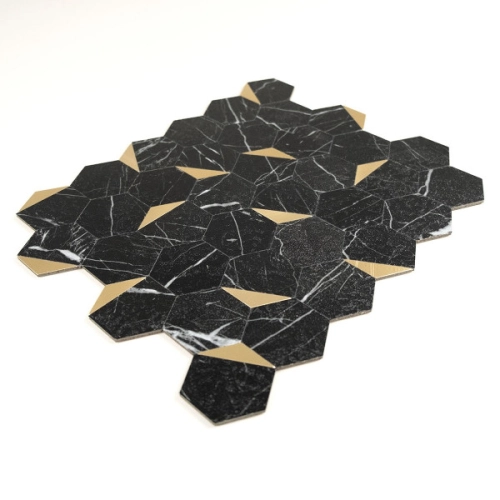 Produto Pastilhas Adesivas Metálicas (Nero Gold)