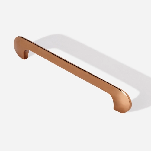 Produto Puxador para Móvel Alça Sobrepor 160 mm Zamac (Pompeia Rosé Gold)