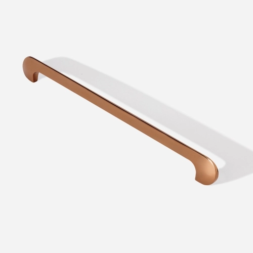 Puxador para Móvel Alça Sobrepor 256 mm Zamac (Pompeia Rosé Gold) - Outlet Produto Puxador para Móvel Alça Sobrepor 256 mm Zamac (Pompeia Rosé Gold) - Outlet