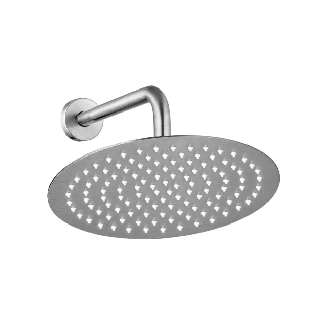 Ducha de Inox Redonda 25 cm de Parede (Escovada) - Outlet Produto Ducha de Inox Redonda 25 cm de Parede (Escovada) - Outlet