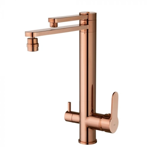 Torneira Monocomando Girat&oacute;ria de Filtro (Ibiza Ros&eacute; Gold)