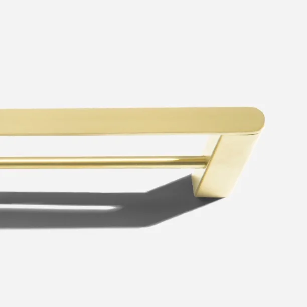 Produto Porta Toalhas Duplo Inox (Picasso Dourado Fosco) - Outlet