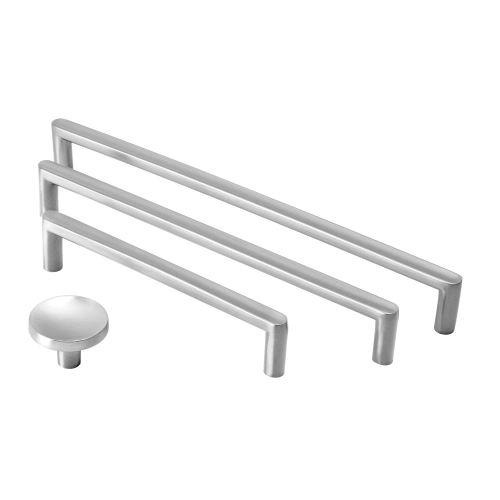 Produto Puxador para Móvel Alça Sobrepor 224 mm Zamac (Cartago Escovado)