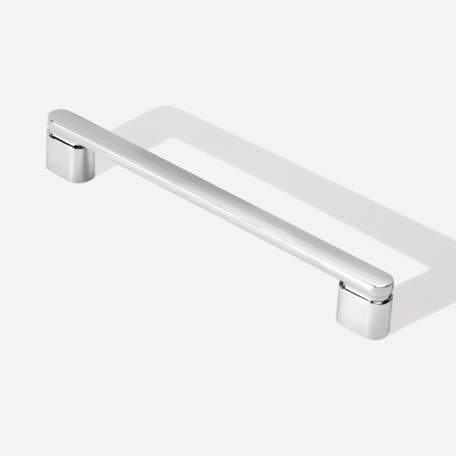 Puxador para Móvel Alça Sobrepor 160 mm Zamac (Memphis Cromado) - Outlet Produto Puxador para Móvel Alça Sobrepor 160 mm Zamac (Memphis Cromado) - Outlet