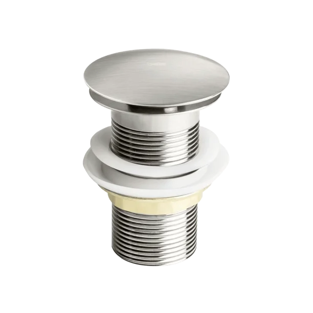 Válvula Click de Inox para Cubas (Escovada) - Outlet Produto Válvula Click de Inox para Cubas (Escovada) - Outlet